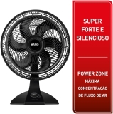 Ventilador 2 em 1, Mesa ou Parede, Arno, Turbo Force, 40cm, VF42, 127V, Preto