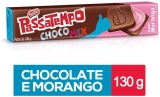 Biscoito, Chocomix, Morango, Passatempo, 130g