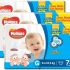 Kit Fraldas Huggies Tripla Proteção Tam. M – 5,5 a 9,5kg 3 Pacotes com 92 Unidades Cada