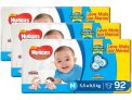 Kit Fraldas Huggies Tripla Proteção Tam. M – 5,5 a 9,5kg 3 Pacotes com 92 Unidades Cada