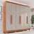 Guarda-roupa Casal 6 Portas 2 Gavetas França Cinamomo/Off-White