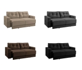 Sofá 3 Lugares Retrátil Lubeck Suede