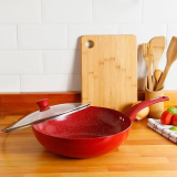 Frigideira Wok DreamCook antiaderente 32cm com tampa – Classic Home