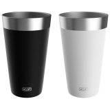 Copo Térmico Kup – Kit 2 copos, Preto e Branco, Sem Tampa, 473ml – HTCAC009