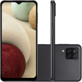 Smartphone Samsung Galaxy A12 64GB 4G Wi-Fi Tela 6.5” Dual Chip 4GB RAM Câmera Quádrupla + Selfie 8MP – Preto