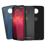 Smartphone Motorola Moto Z3 Play 128GB Ônix + 2 Moto Snap Style Shells Cores Flow e Nylon