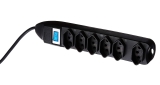 Filtro de Linha 6 Tomadas 2P+T, Fortrek, Preto