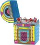 Beistle Cooler Inflável Jukebox de 77,5 cm x 50,8 cm com Capacidade para 72 Latas, Estilo Retro e Multi-colorido