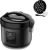 Electrolux Panela Elétrica Electrolux vapor arroz capacidade 2L 6 Xícaras 2 em 1 timer panela removivel antiaderente tampa com visor transparente ERC10 inox 127v por Rita Lobo