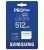 Samsung Cartão de memória microSD PRO Plus + adaptador, 512 GB microSDXC, até 180 MB/s, Full HD e 4K UHD, UHS I, C10, U3, V30, A2, para smartphones Android, tablets, GoPro e drone DJI (MB MD512SA/AM)