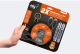Combo Cabos Hdmi 2.0 Hig Speed With Ethernet com 2, 5m – HS2525, Elg, HS2525, PRETO
