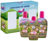 Kit Colônia Shampoo + Condicionador + Mini Colonia Delikad Kids Safari Pink, Delikad Importação Exportação E Comércio Ltda