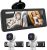 Câmera de carro de bebê para 2 crianças, tela 6,9″, 2 câmeras com visão noturna infravermelha, lente grande angular de 150°, alimentação por USB, 1080P HD, para bebês e pets