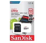 Cartão de Memória SanDisk Micro SD, 64Gb