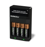 Carregador de Pilhas Recarregáveis AA e AAA DURACELL Com 4 Pilhas AA