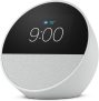 Echo Spot com Alexa (Geração mais recente) | Despertador inteligente com som vibrante | Cor Branca, com Acesso Antecipado à Alexa+
