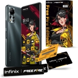 Smartphone Infinix Free Fire Limited Edition, 128GB, 6GB RAM, Câmera Tripla até 50 MP, Bateria de 5000mAh, Tela 6,78” de 90Hz Full HD, Dual Chip – Preto
