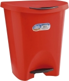 Lixeira Com Pedal 15L Vermelha