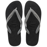 Kit Sandália Havaianas 6 pares Color Mix Preto e Cinza