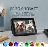 Novo Echo Show 8 (2ª Geração, versão 2021): Smart Display HD de 8″ com Alexa e câmera de 13 MP – Cor Preta