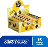 Ouro Branco – Stick Wafer Recheado pacote com 15 unidades de 25g