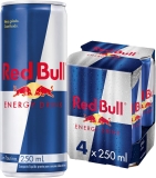 Energético Red Bull Energy Drink, 250ml (4 latas)