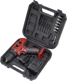 Worker Parafusadeira E Furadeira A Bateria Li-Ion 12V PFW 012 Sem Fio com Carregador Bivolt e Maleta com Kit De 13 Acessórios