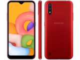Smartphone Samsung Galaxy A01 32GB Vermelho – 2GB RAM Tela 5,7” Câm. Dupla + Câm. Selfie 5MP