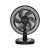Ventilador de Mesa e Parede Cadence Turbo Conforto 42cm 6 Pás 3 Velocidades Preto e Cinza 110v