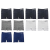 Kit com 10 Cuecas Boxer sem Costura Lisa com Sortimento de Cores Tamanho GG – Basic+