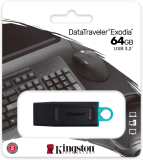 Kingston 64Gb Datatraveler Exo Type-A Flash Drive Usb 3.2, Gen1