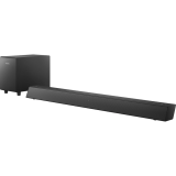 Soundbar Philips TAB5305/78 com Subwoofer Wireless Conexões Bluetooth Auxiliar Cabo Óptico e HDMI ARC – Preto