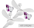 Kit Ventilador de Teto Ventisol Fênix Branco/Silver,Cv3, 02 Lâmpadas Led Inclusas -127v- 02 Unidades