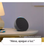Smart Speaker Bluetooth Amazon Echo Pop Com Alexa Preto