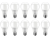 Kit Lâmpadas LED 10 Unidades Branca E27 9W – 6500K Elgin Bulbo A60
