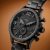Fossil Relógio masculino Nate com mostrador cronógrafo grande e pulseira de aço inoxidável ou couro
