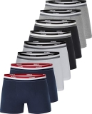 Kit 8 Cuecas Boxer Algodão, Duomo, Masculino