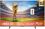 Hisense Smart TV 4K 75″ Polegadas 75A6NV com Dolby Vision, HDR10, HLG, DTS Virtual X, Compatibilidade Alexa e Google Home