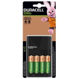 Carregador de Pilhas com 4 pilhas AA, Duracell