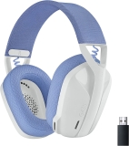 Headset Gamer Sem Fio Logitech G435 LIGHTSPEED, Conexão USB e Bluetooth, Design Leve e Confortável, Microfone Embutido, Bateria de até 18h – Compatível com Dolby Atmos, PC, PS4, PS5, Mobile – Branco