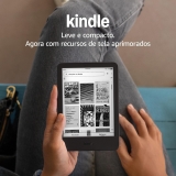 Kindle 16 GB (Última geração) – Leve e compacto, com tela antirreflexo, trocas de página mais rápidas, luz frontal ajustável e bateria de longa duração – Cor Preta