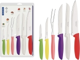 Jogo de Facas Plenus 6 Peças Tramontina Plenus Multicor