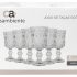 Conjunto de Taças de Vidro para Cerveja 6 Peças – 300ml Nadir Floripa 7732