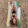Toalha de praia tropical grande de secagem rápida macia impressa toalha de verão para viagens à beira da piscina com impressão de palma