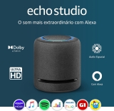 Echo Studio | O som mais extraordinário com Alexa – com Dolby Atmos e tecnologia de processamento de áudio espacial