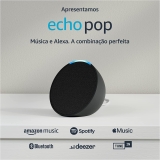 Echo Pop | Smart speaker compacto com som envolvente e Alexa