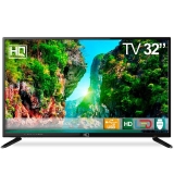 TV LED 32″ HQ HQTV32Y Resolução HD com Conversor Digital HDMI USB Recepção Digital