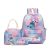 Conjunto de Mochila Escolar Infantil com 3 Peças – Grande Capacidade – Design de Anime