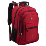 Mochila Masculina para Notebook Vermelha Mochilas de Trabalho Executiva Mochila Notebook Impermeável Reforçada Alça
