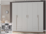 Guarda-roupa Casal 6 Portas 4 Gavetas Kappesberg – Aspen Branco